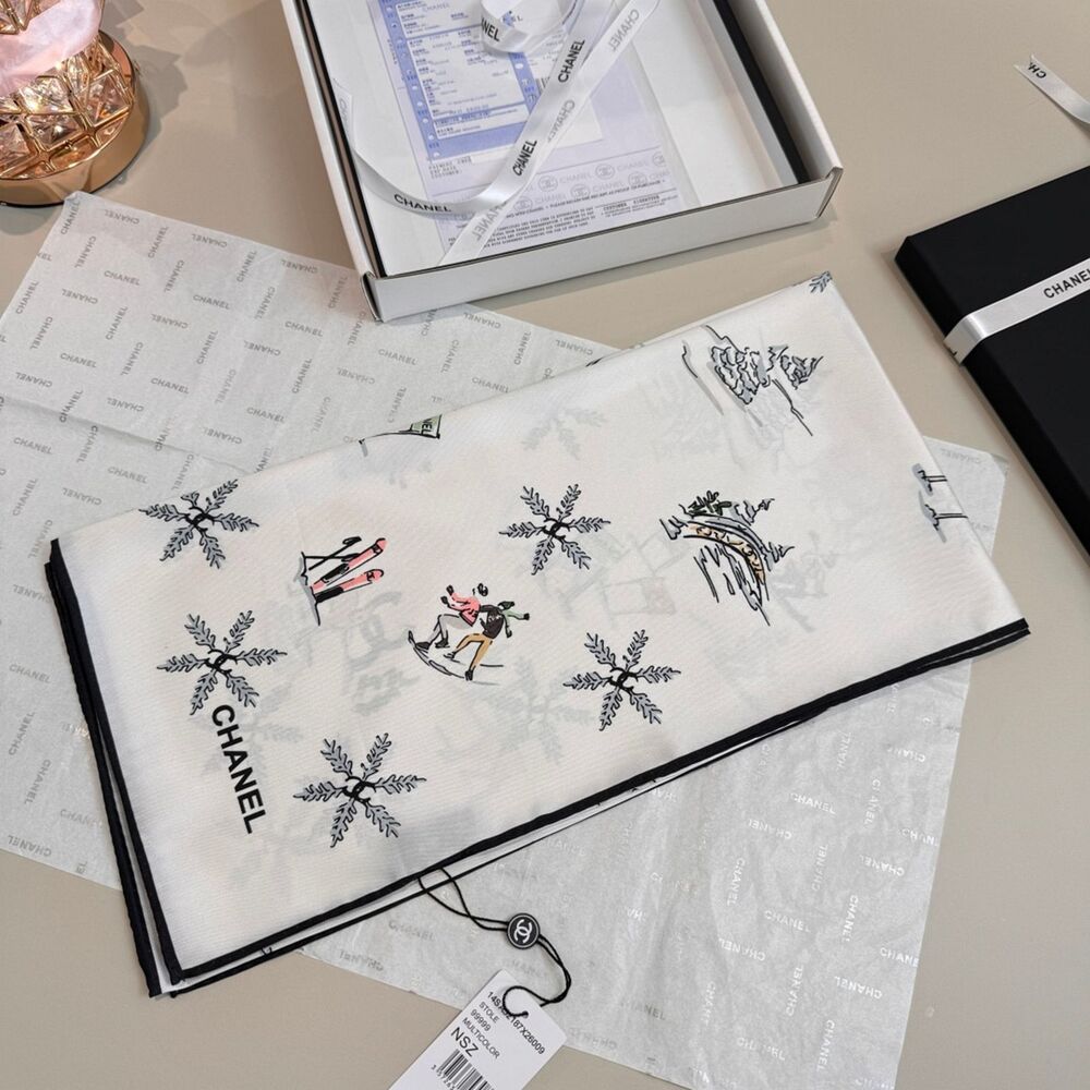 Chanel Silk Scarf - Picture 8 of 8